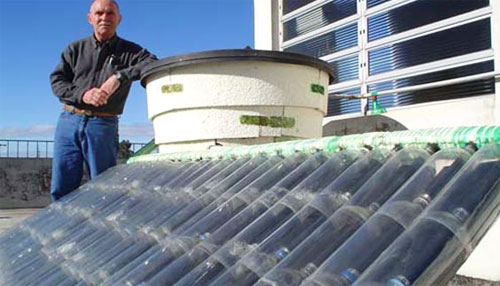 AQUECEDOR SOLAR CASEIRO garrafa pet AQUECEDOR SOLAR CASEIRO