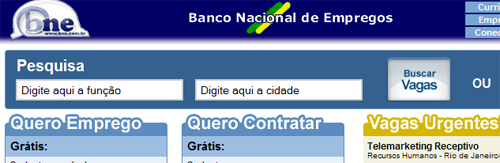 BANCO NACIONAL DE EMPREGOS - VAGAS DE EMPREGO BNE BANCO NACIONAL DE EMPREGOS VAGAS DE EMPREGO BANCO NACIONAL DE EMPREGOS VAGAS DE EMPREGO www.BNE.com.br