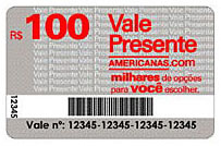 VALE PRESENTE AMERICANAS