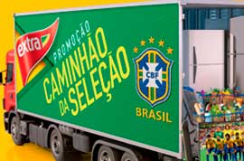 WWW.EXTRA.COM.BR/CAMINHAODASELECAO - PROMOÇÃO CAMINHÃO DA SELEÇÃO EXTRA