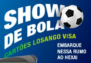 WWW.SHOWDEBOLALOSANGO.COM.BR - PROMOÇÃO SHOW DE BOLA CARTÕES LOSANGO