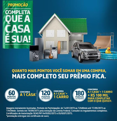 PROMOÇÃO PETROBRAS COMPLETA QUE A CASA É SUA